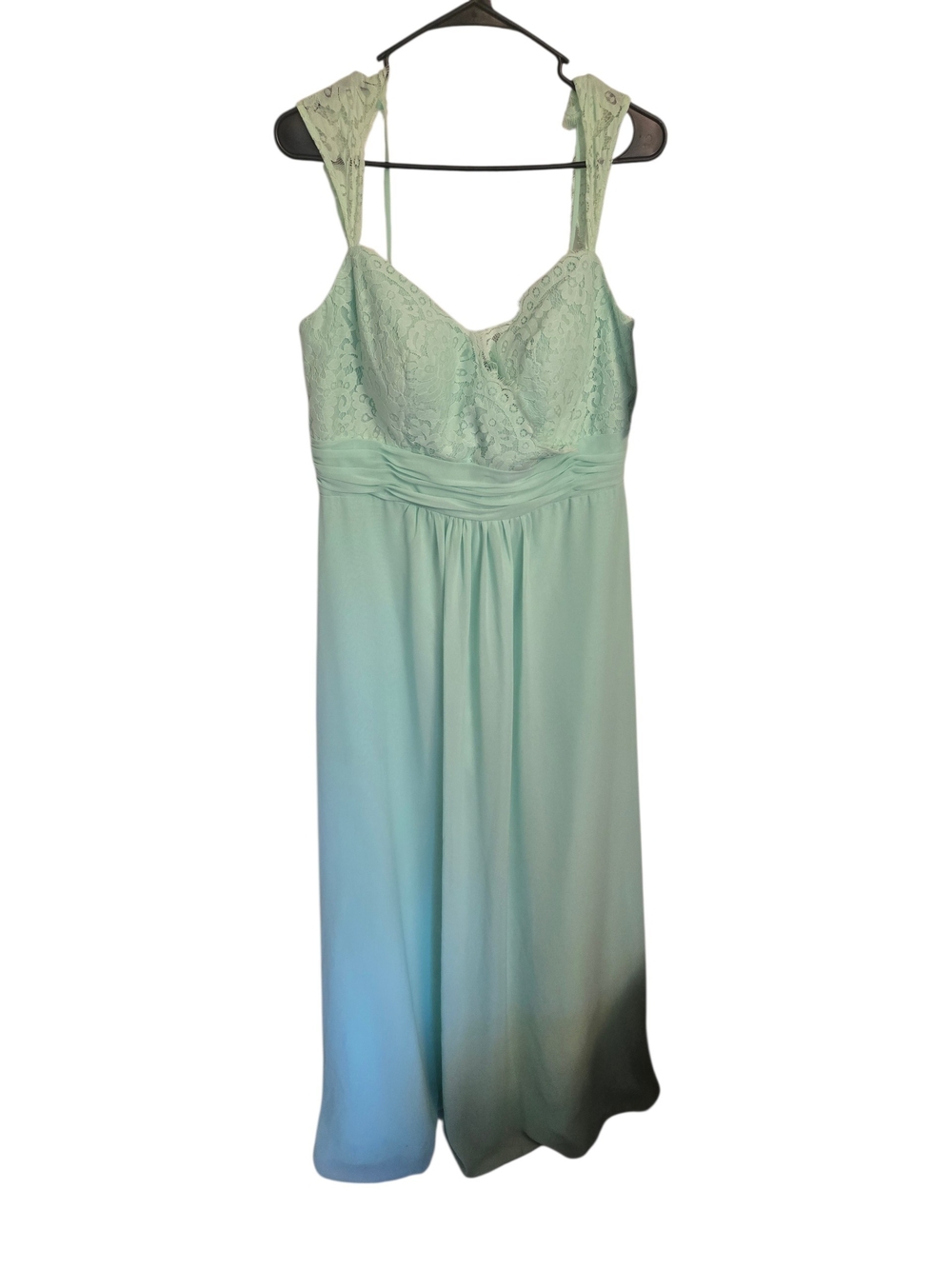 NWT Christina Wu Mint Lace Long Formal Dress Wedding Party Dance Homecoming Prom